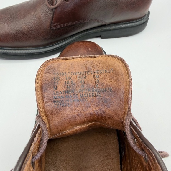 Hush Puppies Men’s Leather Lace Up Chukka Style Boot Comfort Chestnut Size 11 M main image 9